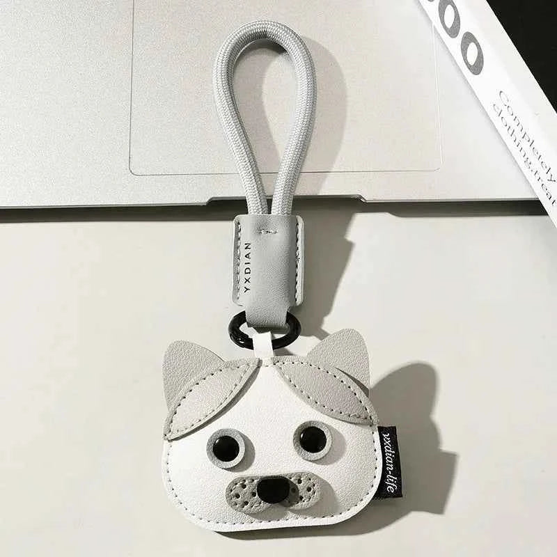 Trendy Leather Car Keychain