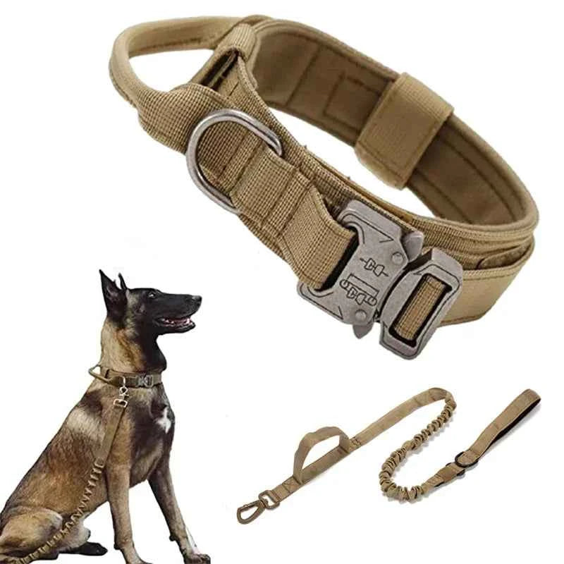 Durable Tactical Dog Collar Leash Set
