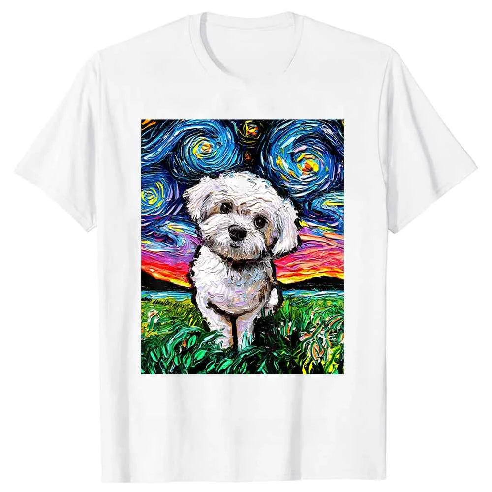 Cotton Streetwear Puppy Lover Gifts T-Shirt Men
