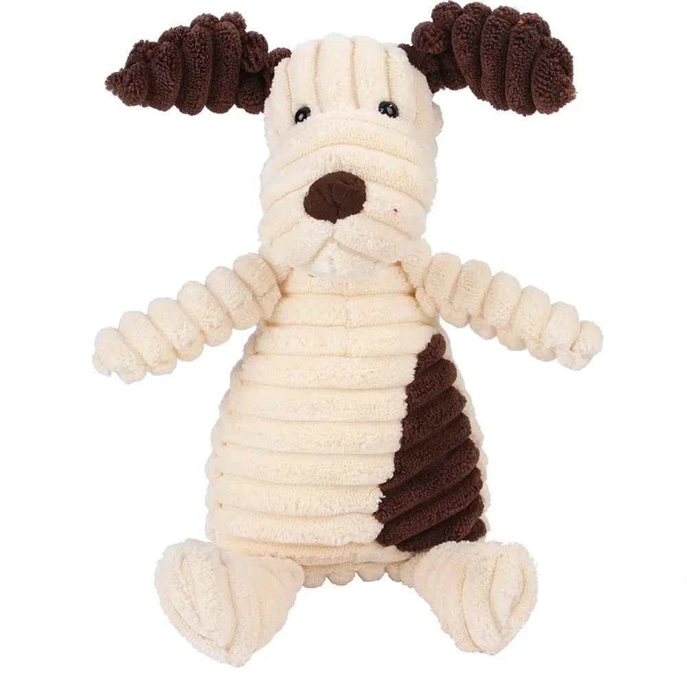 Dog Molar Toy for Vent Training | Corduroy Voice Plush Toy