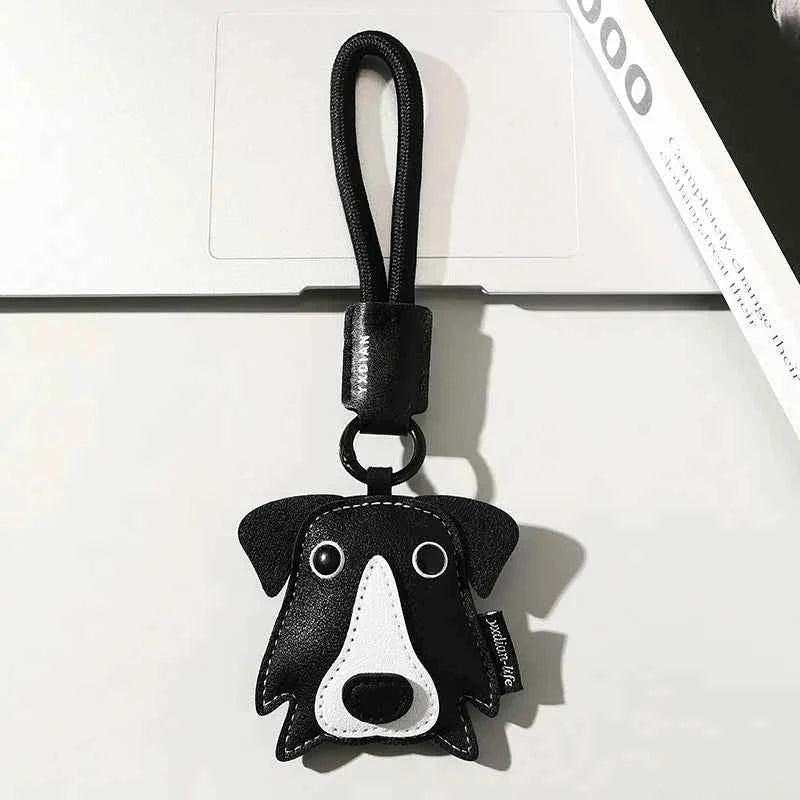 Trendy Leather Car Keychain