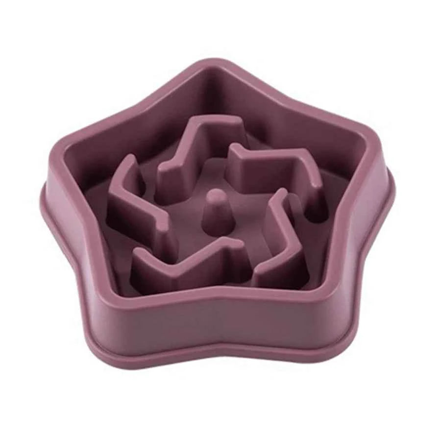 1Pc Dog Slow Food Bowl Plastic Anti-Choking Slow Eating