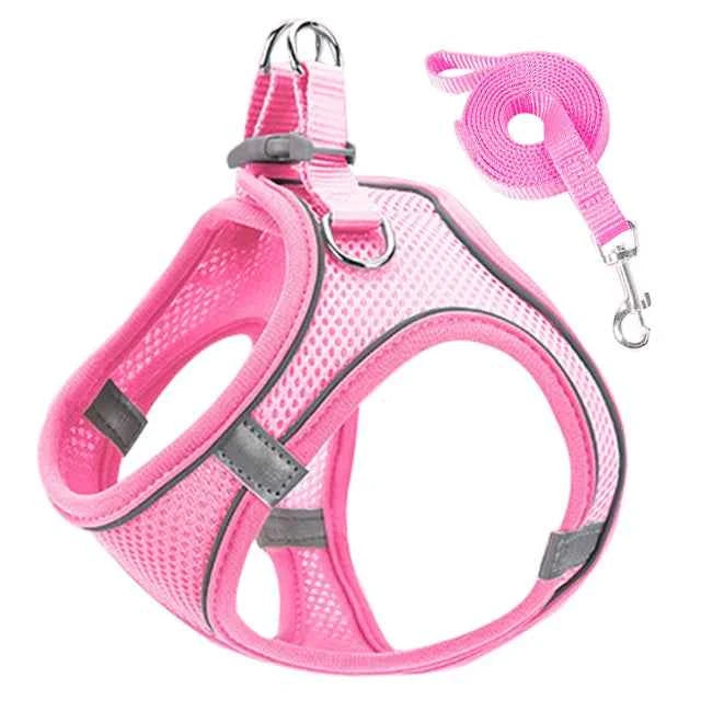 Cat Harness Reflective Pet Harnesses and Leashes Set - Premium Reflective Cat Harness for Ultimate Safety