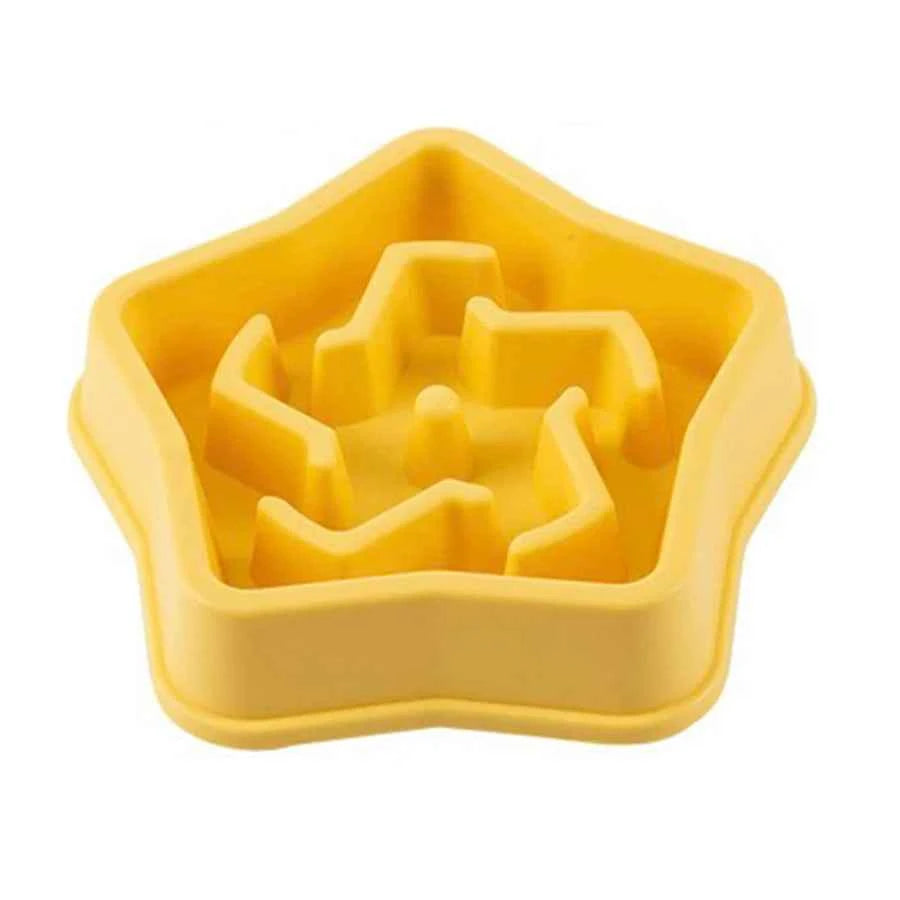1Pc Dog Slow Food Bowl Plastic Anti-Choking Slow Eating