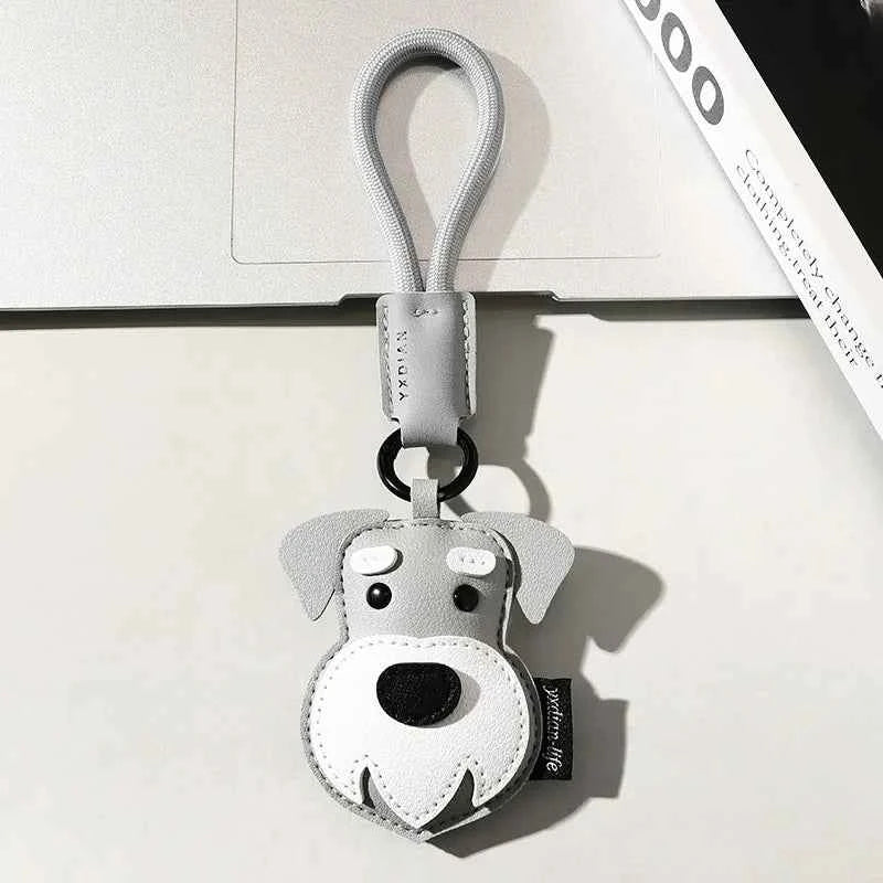 Trendy Leather Car Keychain