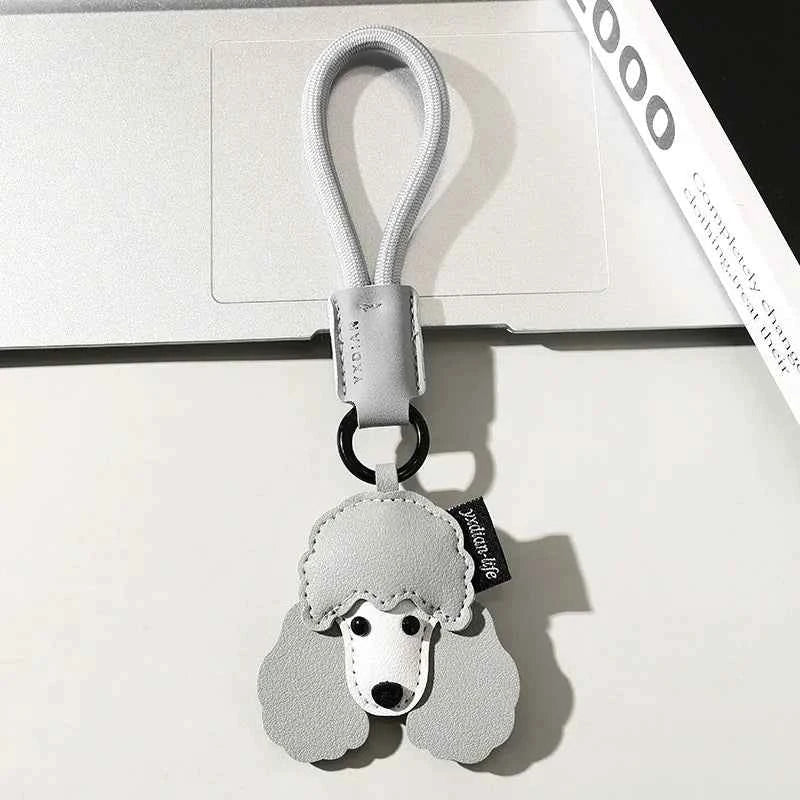 Trendy Leather Car Keychain