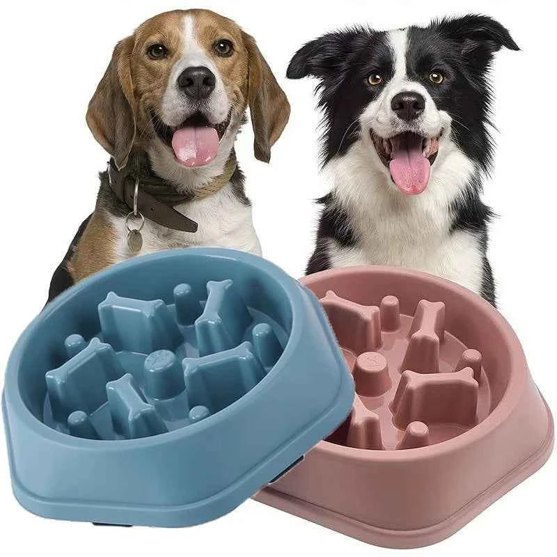 Slow Feeder Dog Bowl Anti-Choking Puppy Food Bowl