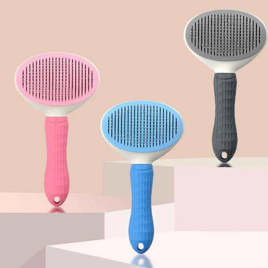 Pet Hair Brush for Effortless Grooming and De-shedding Dog Hair Comb