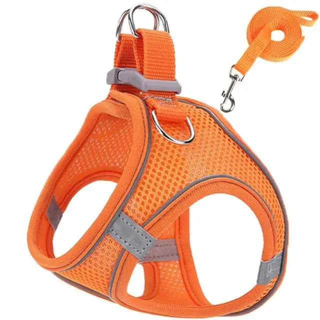 Cat Harness Reflective Pet Harnesses and Leashes Set - Premium Reflective Cat Harness for Ultimate Safety