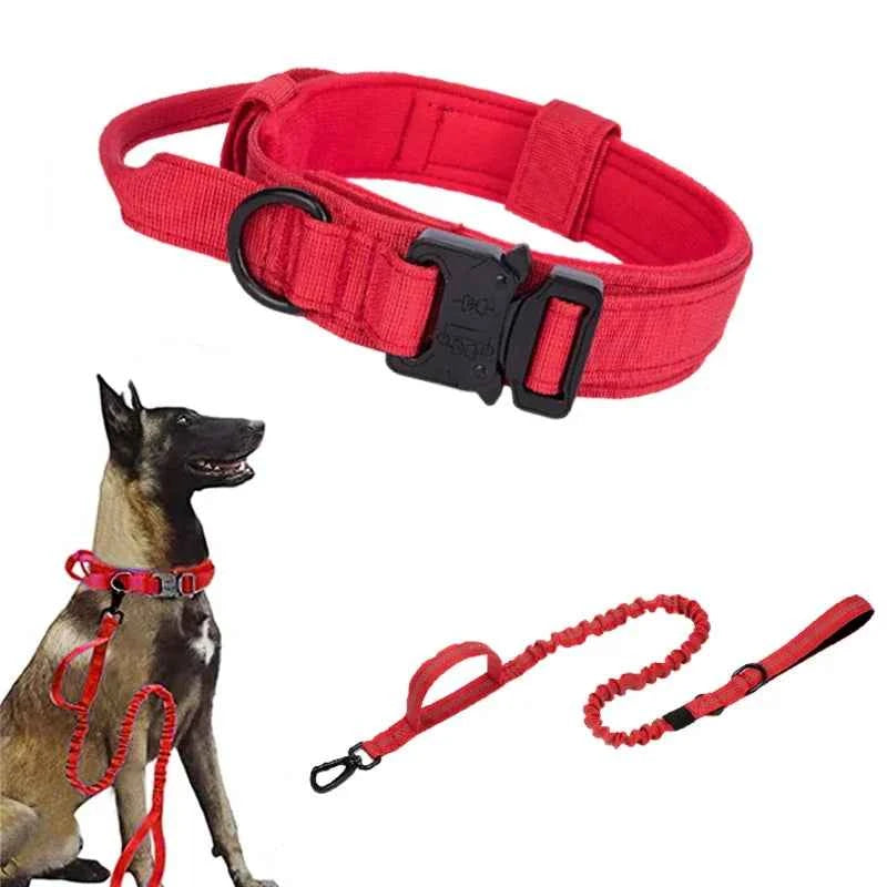 Durable Tactical Dog Collar Leash Set