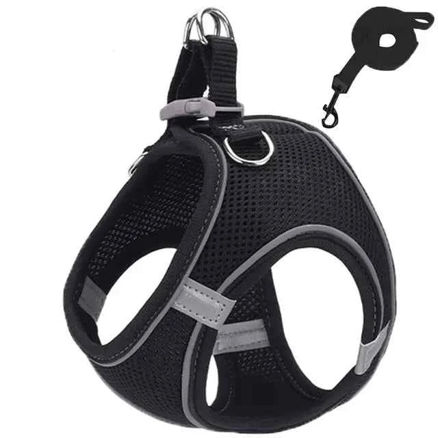 Cat Harness Reflective Pet Harnesses and Leashes Set - Premium Reflective Cat Harness for Ultimate Safety