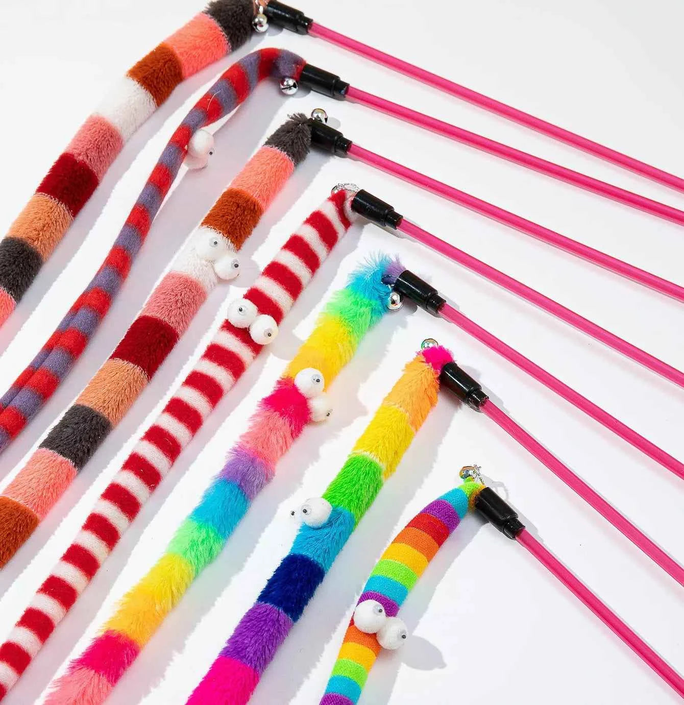 Cat Toy Caterpillar Cat Teaser Wand for Engaging Playtime