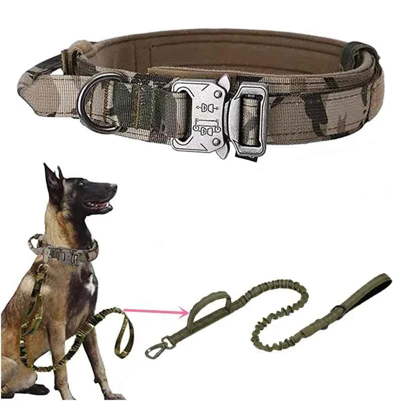 Durable Tactical Dog Collar Leash Set