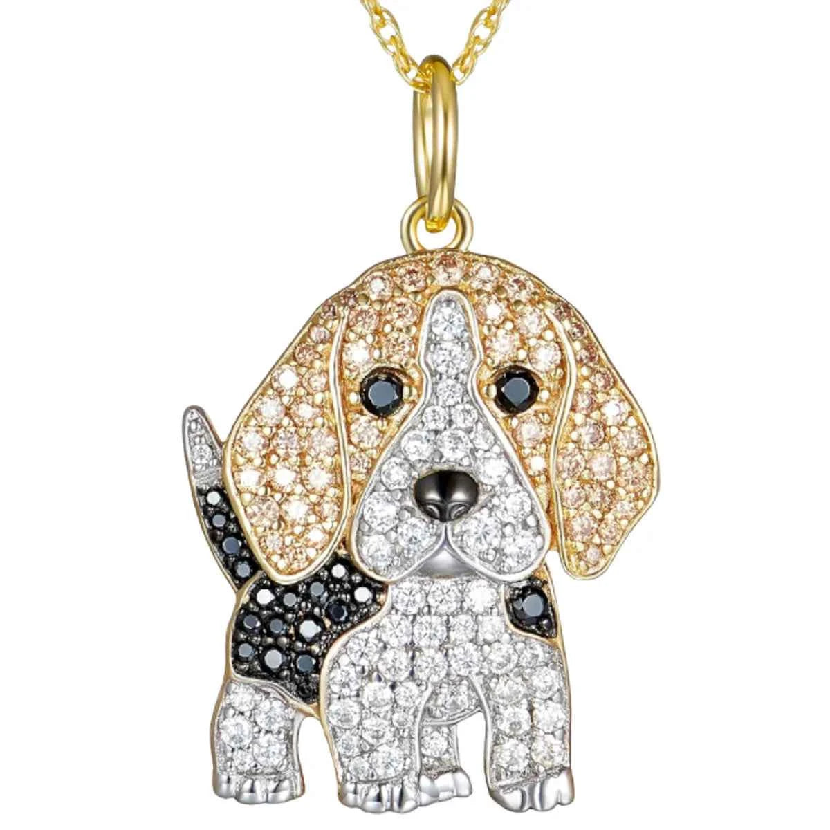 Exquisite Cute Beagle Pendant Necklace For Women