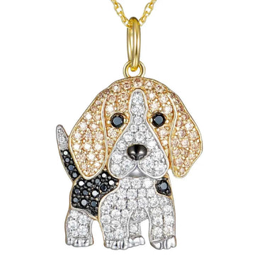 Exquisite Cute Beagle Pendant Necklace For Women