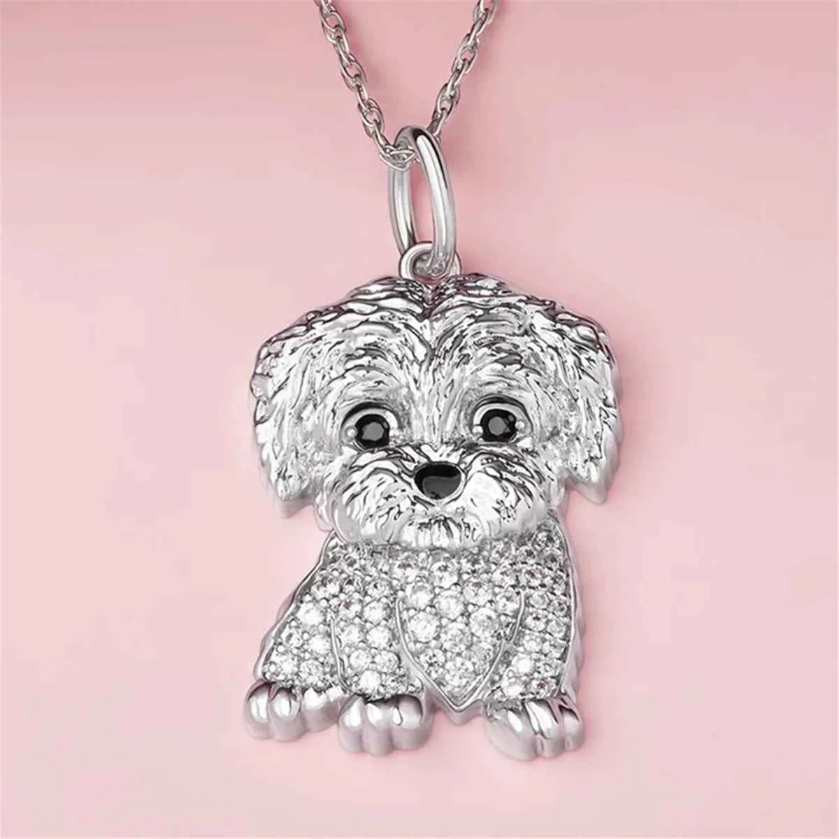 Exquisite Cute Beagle Pendant Necklace For Women