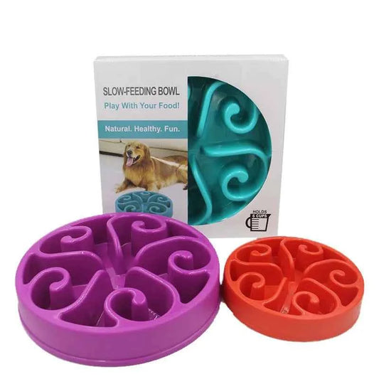 Eat Slow Dog Bowl – Promote Healthy Eating Habits by Purrrfect Picks