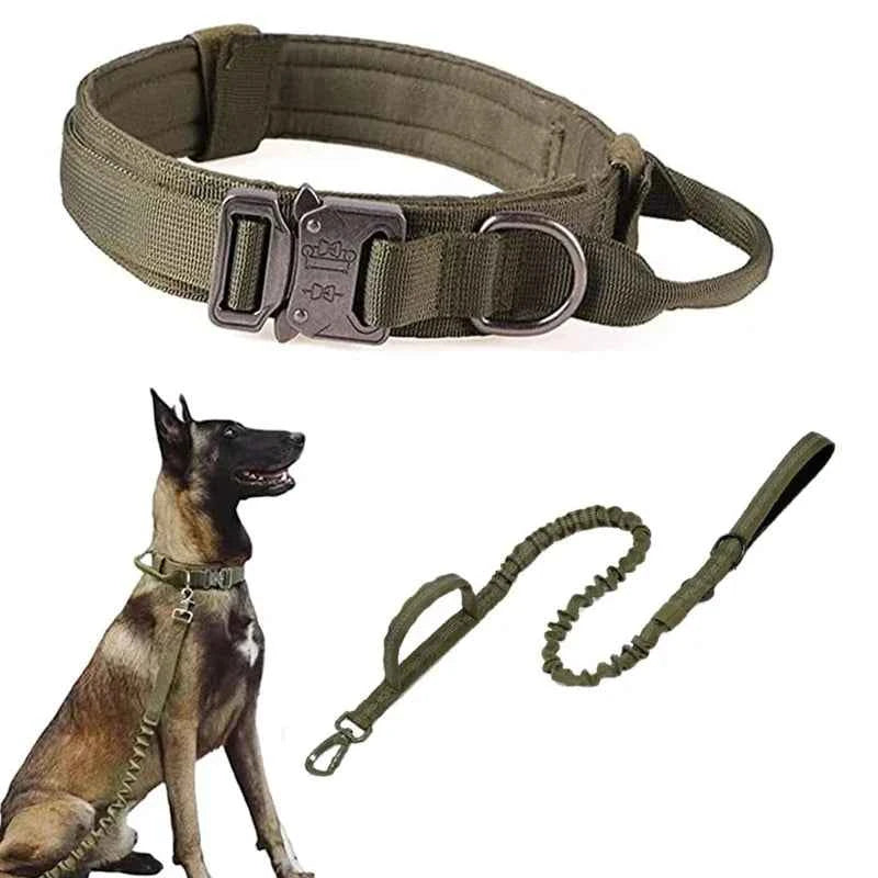 Durable Tactical Dog Collar Leash Set