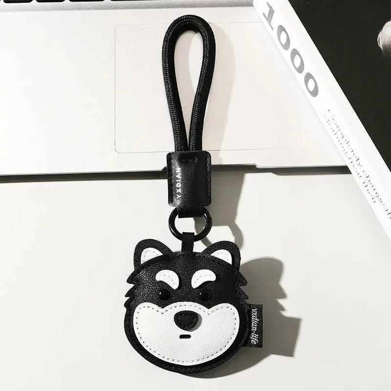 Trendy Leather Car Keychain