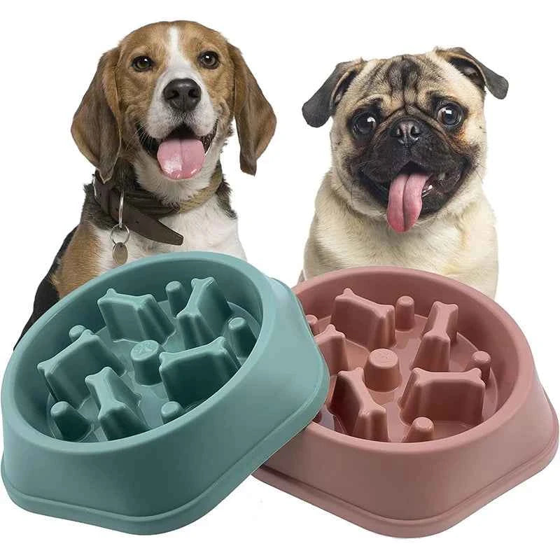 Slow Feeder Dog Bowl Anti-Choking Puppy Food Bowl