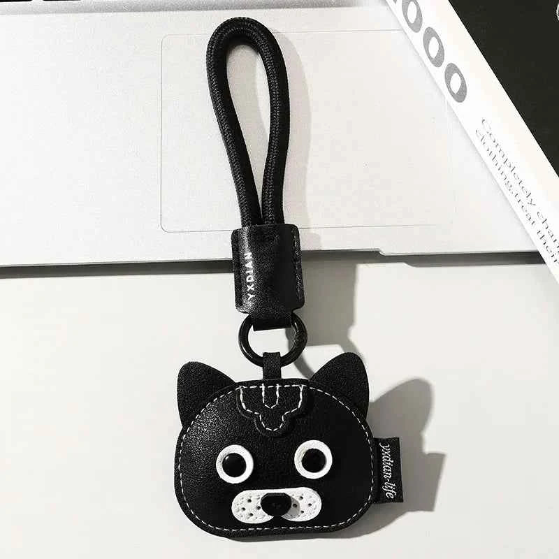 Trendy Leather Car Keychain