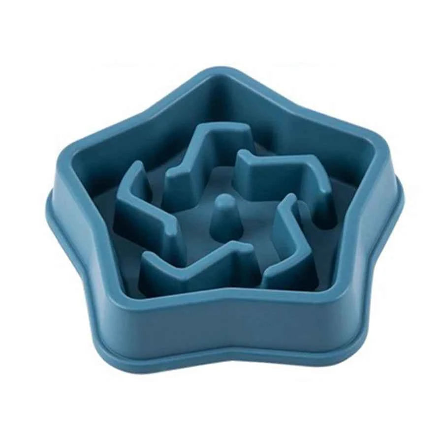 1Pc Dog Slow Food Bowl Plastic Anti-Choking Slow Eating