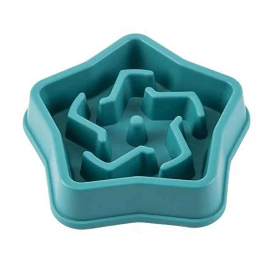 1Pc Dog Slow Food Bowl Plastic Anti-Choking Slow Eating