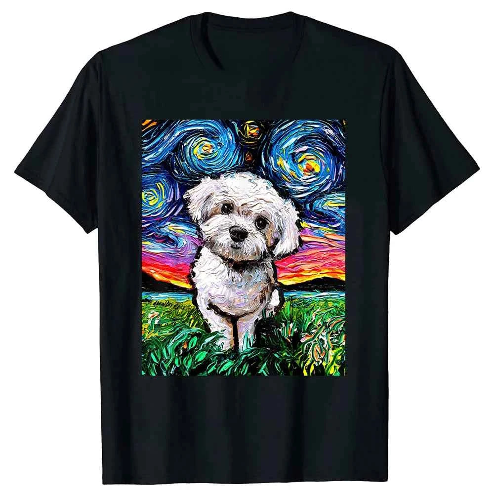 Cotton Streetwear Puppy Lover Gifts T-Shirt Men